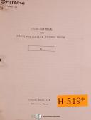 Hitachi Seiki-Hitachi-Hitachi Seiki 4A, Turret Lathe Parts List and Assembly Breakdown Manual 1964-4A-03